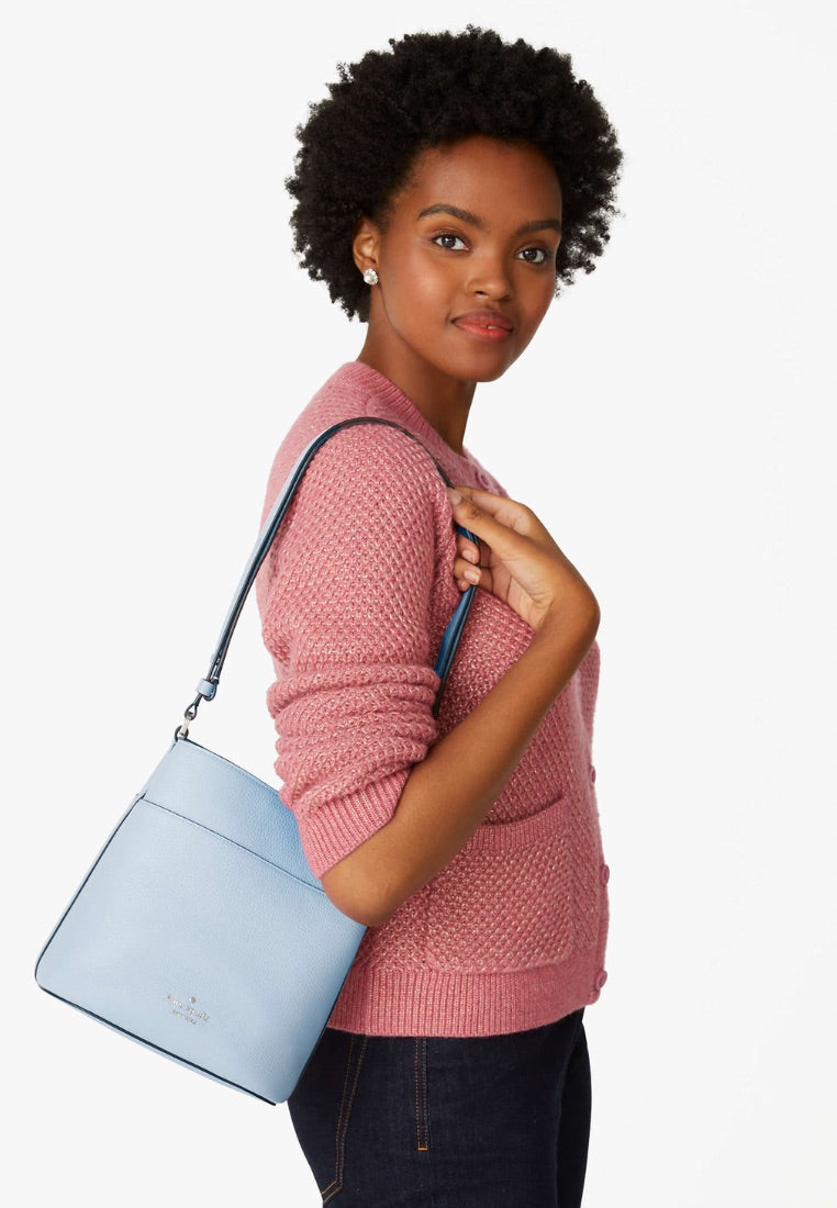 Leila Small Bucket Bag Muted Blue