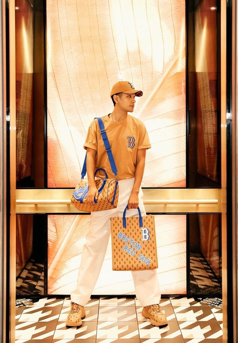 Monotive Coated Canvas M-Boston Bag Boston Red Sox Sand