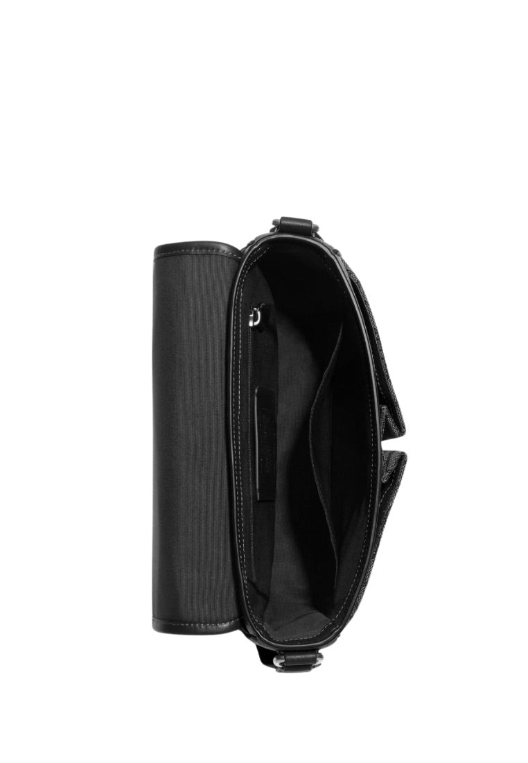 Sprint Map Bag 25 In Signature Jacquard Charcoal Black