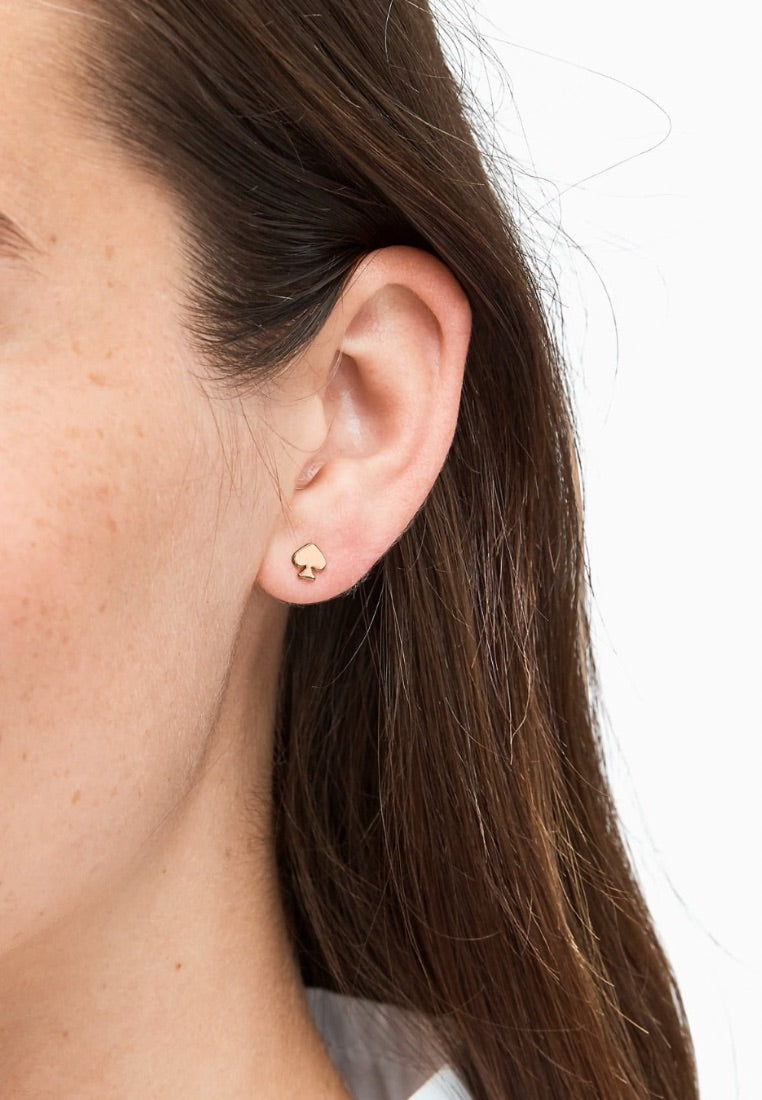 Signature Spade Mini Studs Rose Gold