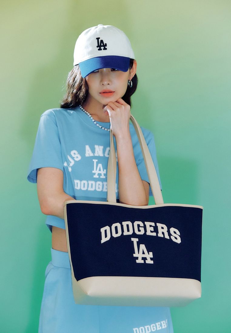 Varsity Basic Canvas L-Tote Bag LA DODGERS navy
