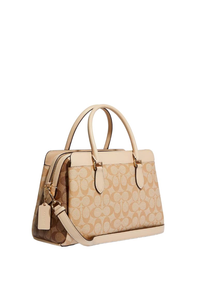 Darcie Carryall In Blocked Signature Canvas Light Khaki Multi