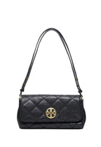 Willa Flap Shoulder Clutch Black