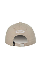Logo Accent Cotton Baseball Cap Beige