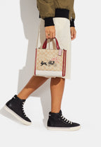 Lunar New Year Dempsey Tote 22 In Signature Canvas With Rabbit And Carriage