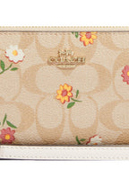 Long Zip Around Wallet In Signature Canvas With Nostalgic Ditsy Print