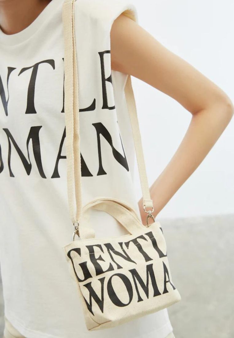 MICRO Canvas Tote Cream