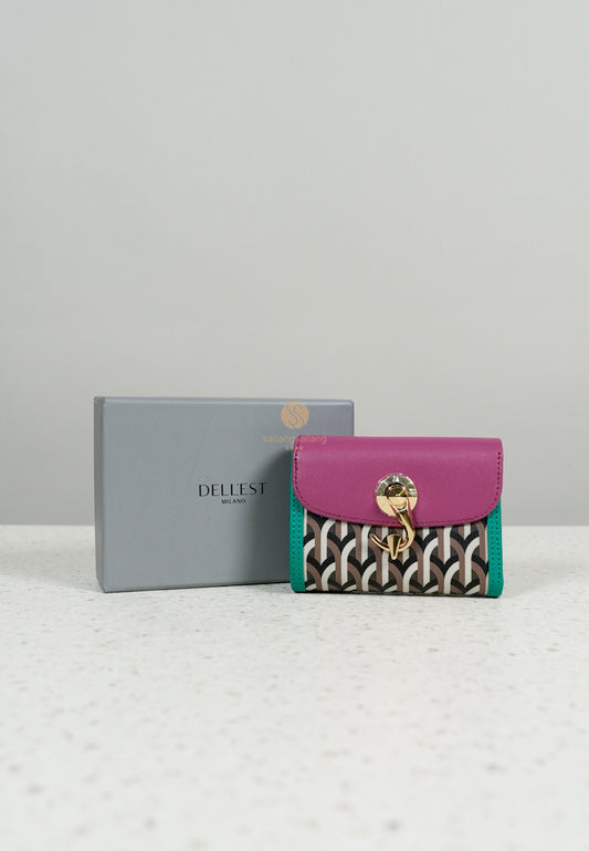 [DEFECT SALE 09] HALF WALLET Multi Fuscia