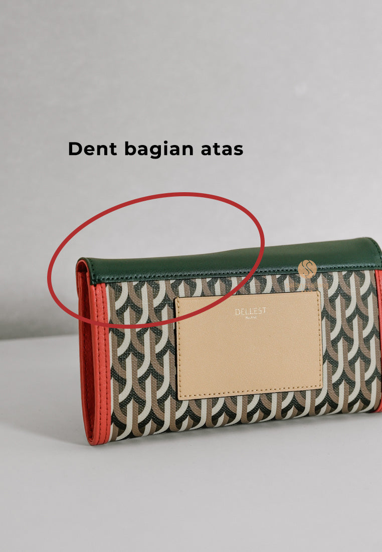 [DEFECT SALE 256] CONTINENTAL WALLET MULTI GREEN