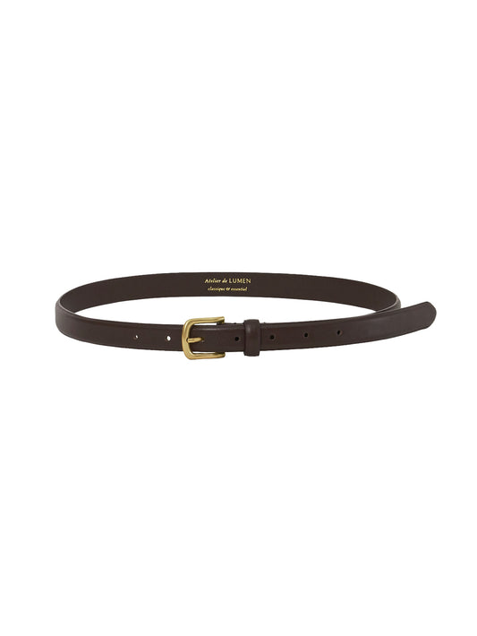CLASSIC LEATHER BELT organ brown