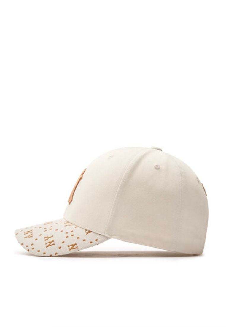 Dia MONOGRAM Point Structured Ball Cap NEW YORK YANKEES cream