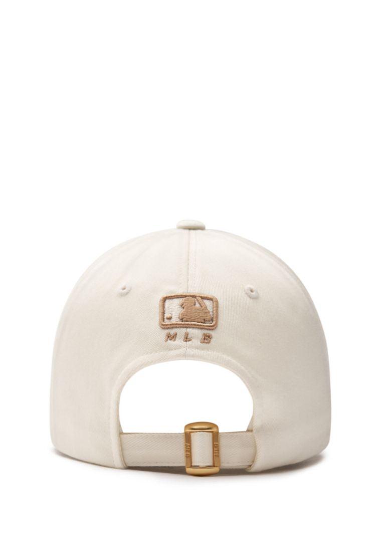 Dia MONOGRAM Point Structured Ball Cap NEW YORK YANKEES cream