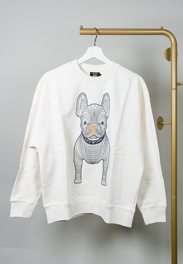 [DEFECT SALE 56] Big Radog Sweatshirt Ivory XS