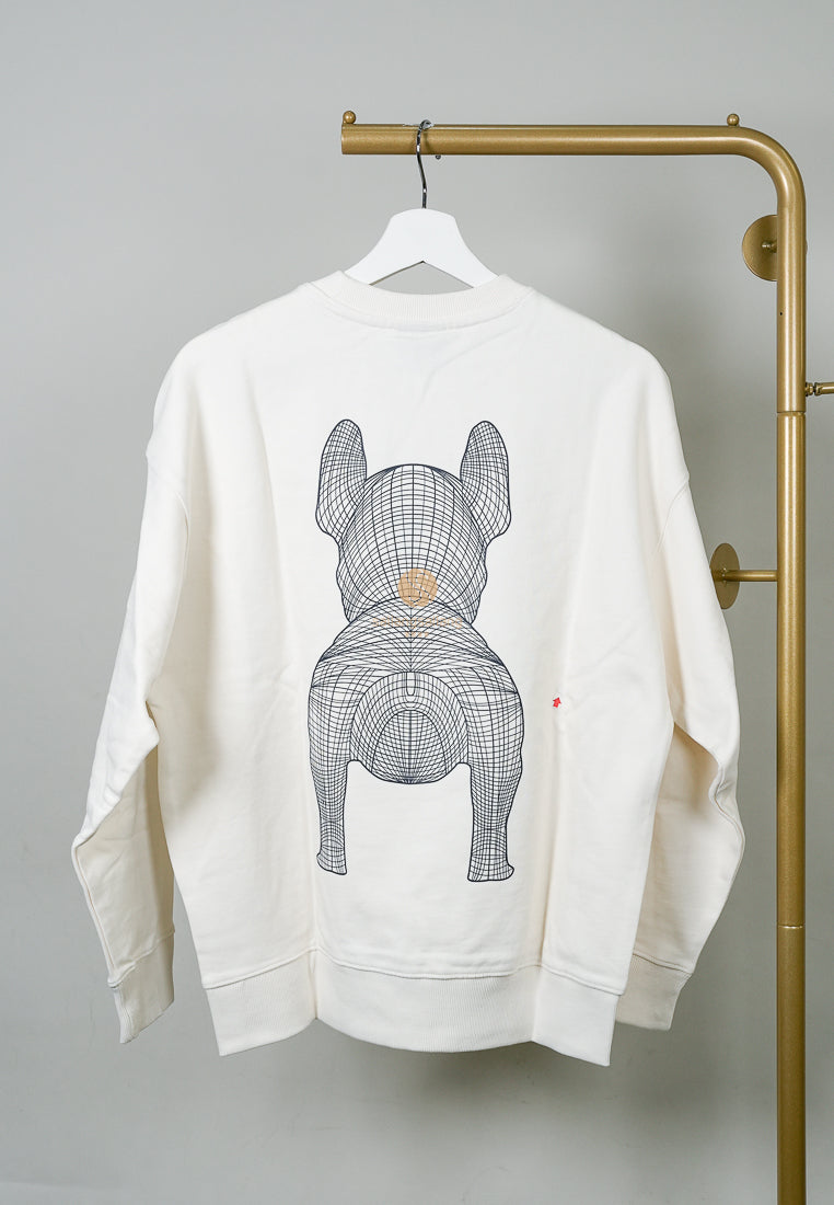 [DEFECT SALE 56] Big Radog Sweatshirt Ivory XS