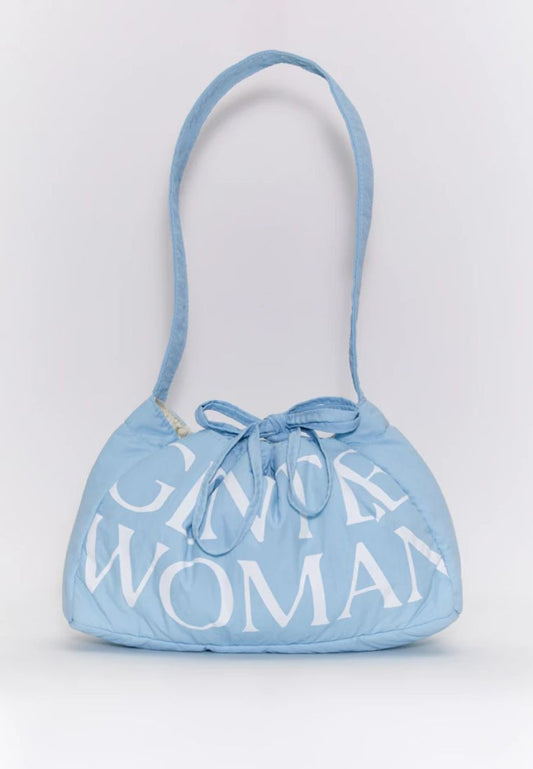 Dumpling Bag Blue Butterfly