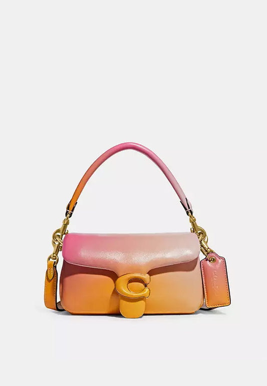 [DEFECT SALE 335] Pillow Tabby Shoulder Bag 18 With Ombre BRASS/PETUNIA MULTI