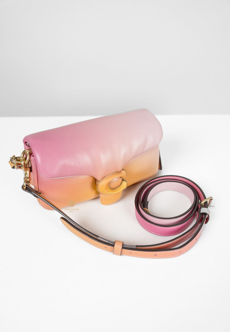[DEFECT SALE 335] Pillow Tabby Shoulder Bag 18 With Ombre BRASS/PETUNIA MULTI