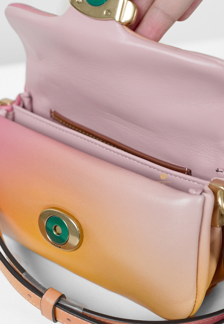 [DEFECT SALE 335] Pillow Tabby Shoulder Bag 18 With Ombre BRASS/PETUNIA MULTI