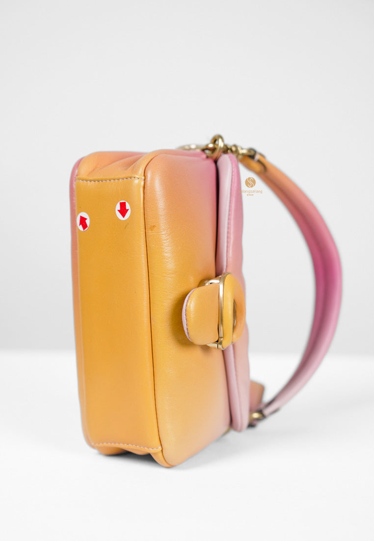 [DEFECT SALE 335] Pillow Tabby Shoulder Bag 18 With Ombre BRASS/PETUNIA MULTI