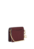 Boxed Mini Wallet On A Chain Black Cherry