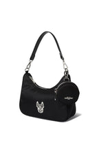 Jacquard Monogram Hobo Bag Black
