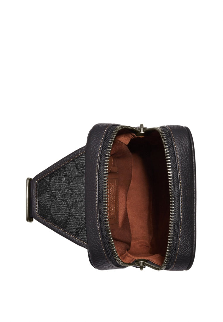 Sullivan Pack In Blocked Signature Canvas Khaki Charcoal