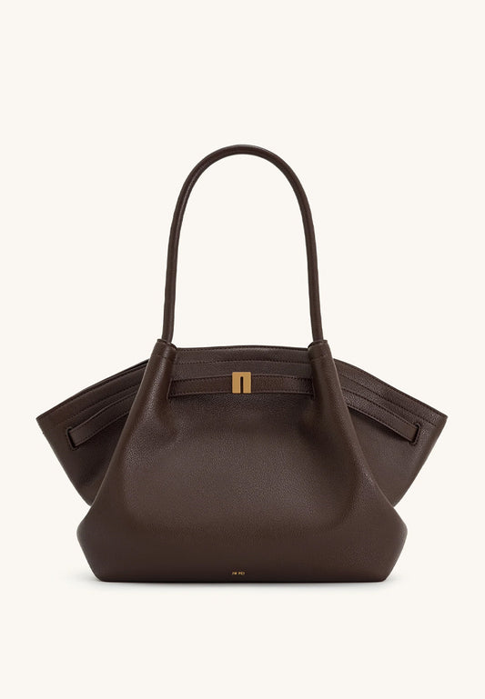 [DEFECT SALE 355] Hana Medium Tote Bag DARK BROWN