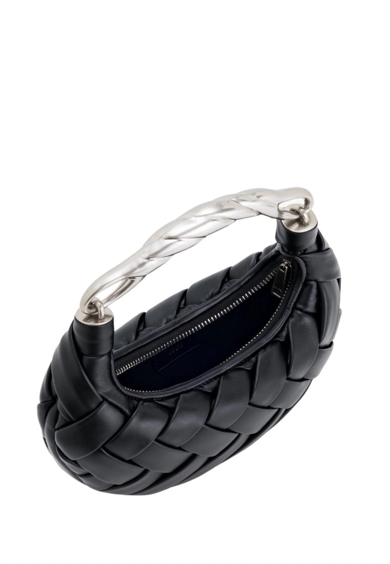 Orla Weave Handbag - Black