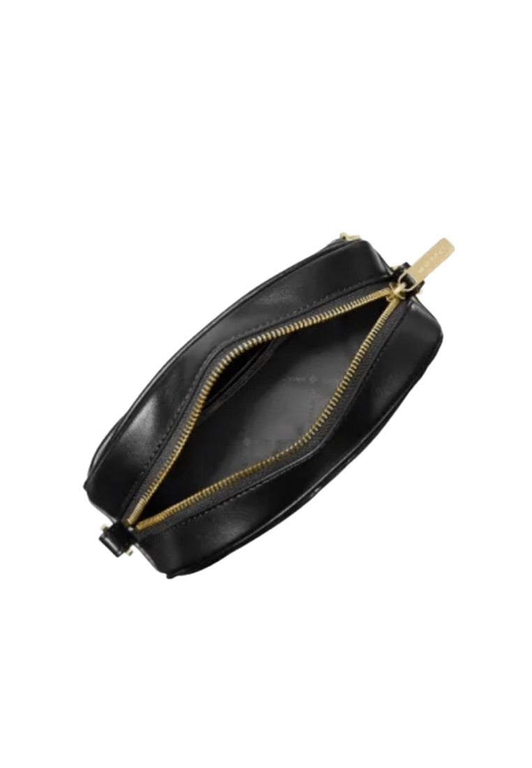Small Oval Camera Crossbody Black