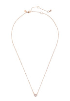 Pave Heart Mini Pendant Rose Gold