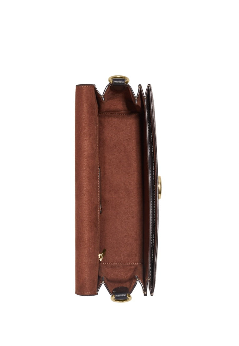 Morgan Shoulder Bag In Colorblock Signature Canvas Khaki Multi