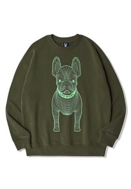 Big Radog Sweatshirt Dark Khaki