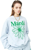 Sweatshirt FlowerMardi Heather Green