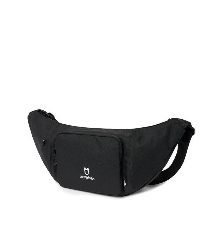 Radog Logo Big Flat Hip Sack Black