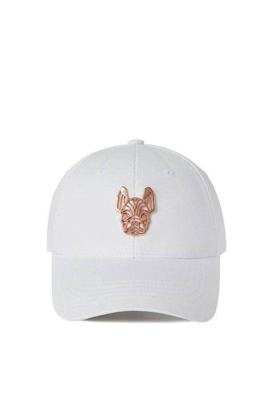Metal Radog Face Ball Cap White