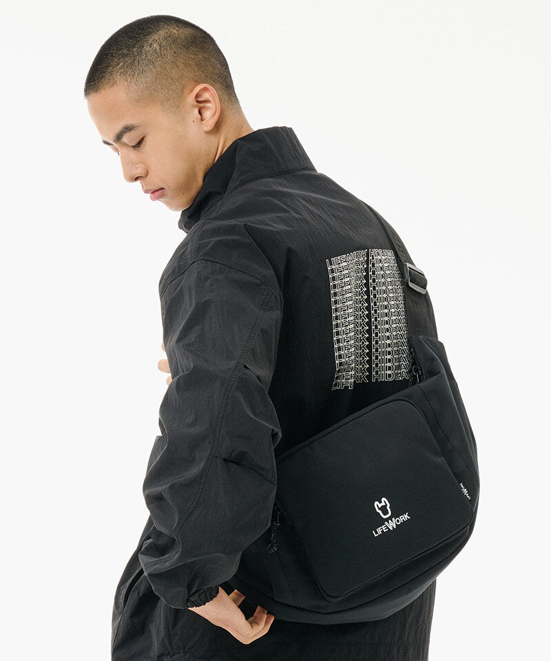 Radog Logo Big Flat Hip Sack Black