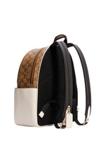 Court Backpack In Signature Canvas Khaki Chalk