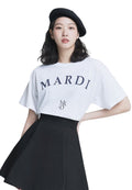 Tshirt Logo Mrcd White Navy