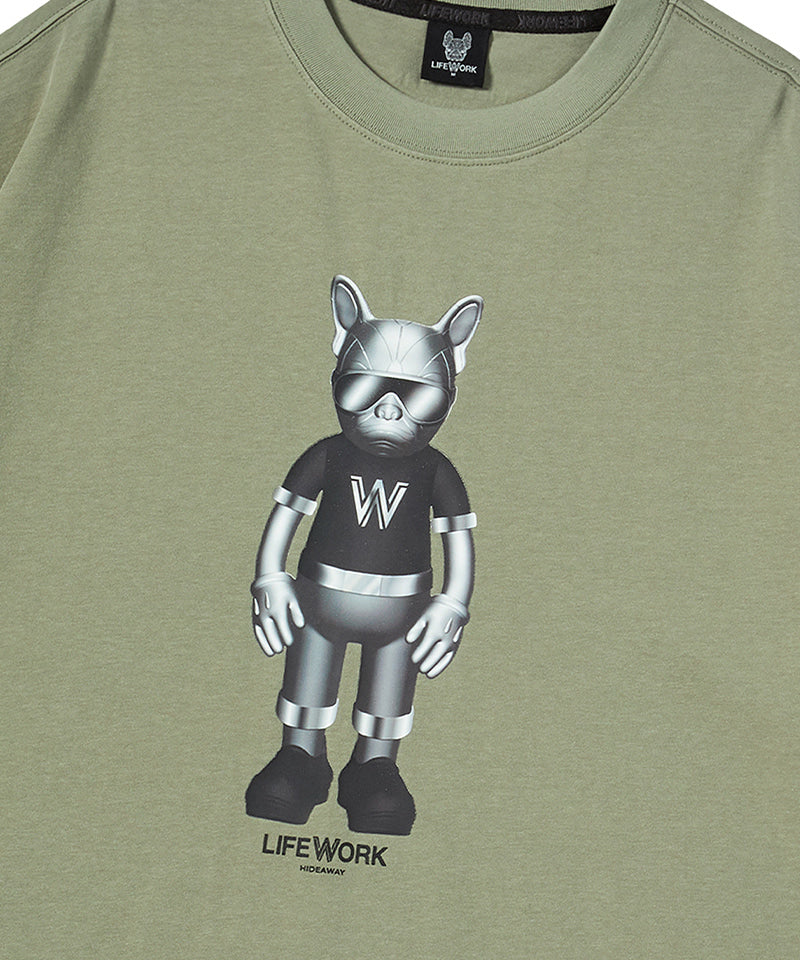 Silver Figure T-Shirt Light Khaki
