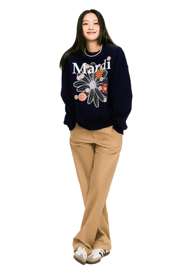 Sweatshirt FlowerMardi Blossom Navy White