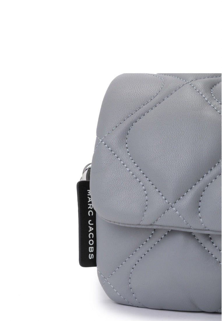 Small Quilted Pillow Bag Rock Grey