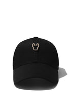 Logo Accent Cotton Baseball Cap Black