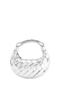 Orla Weave Handbag - Silver