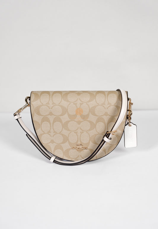 [DEFECT SALE 198] Ellen Crossbody In Signature Canvas im/light khaki/chalk