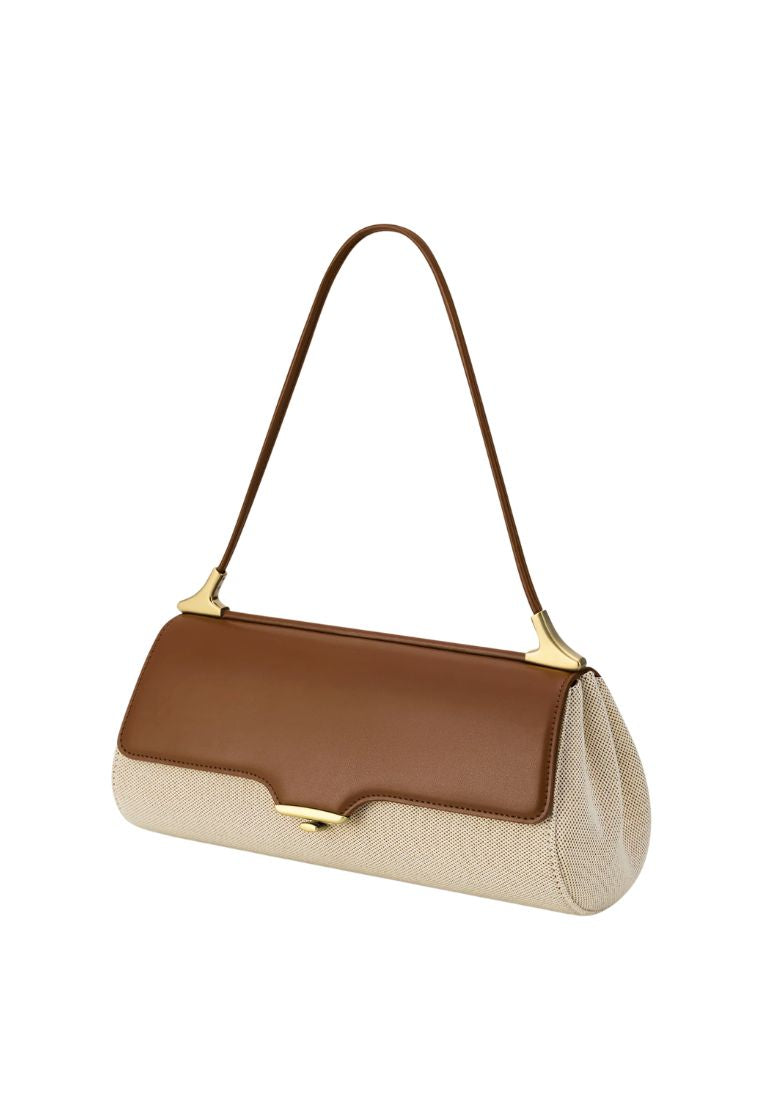 Eloise Shoulder Bag - Brown Canvas