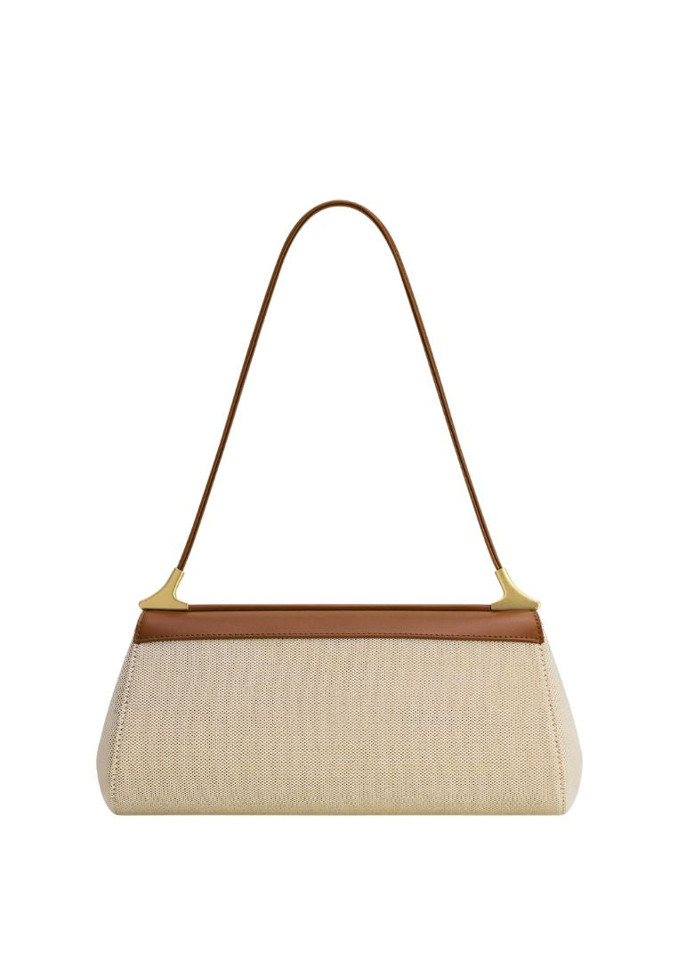 Eloise Shoulder Bag - Brown Canvas