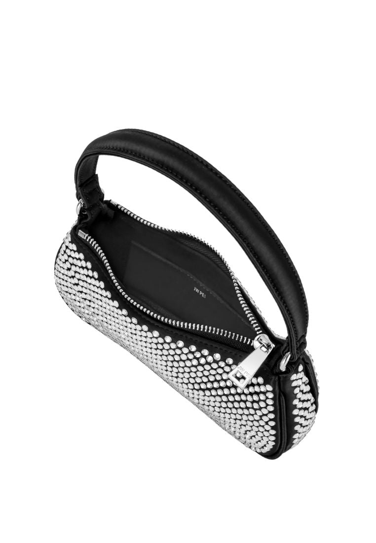 Eva Artificial Crystal Mini Shoulder Bag - Black