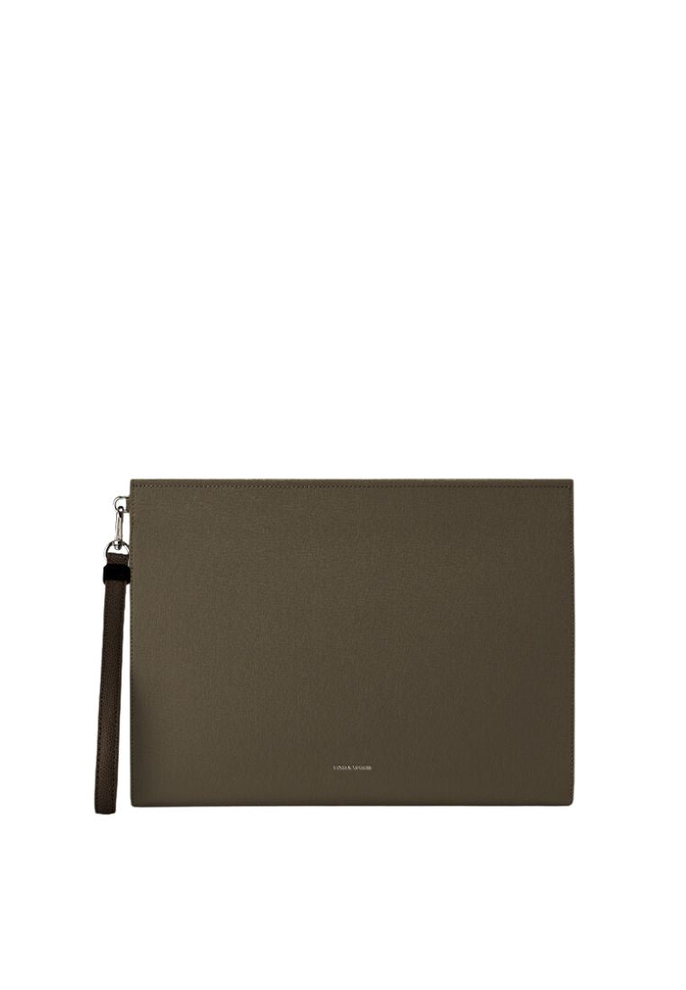 Clutch 32 Saffiano Khaki