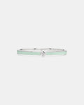 Everyday Spade Thin Enamel Bangle Green Silver