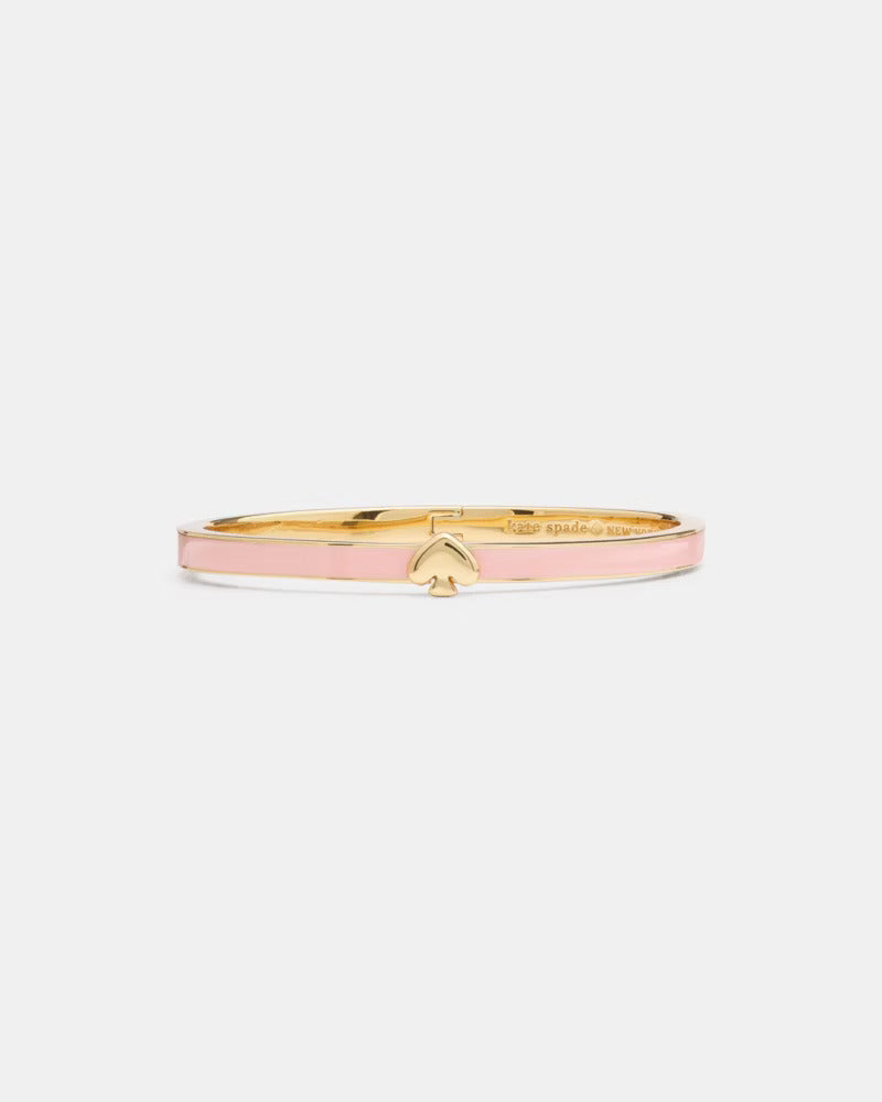 Everyday Spade Thin Enamel Bangle Pink